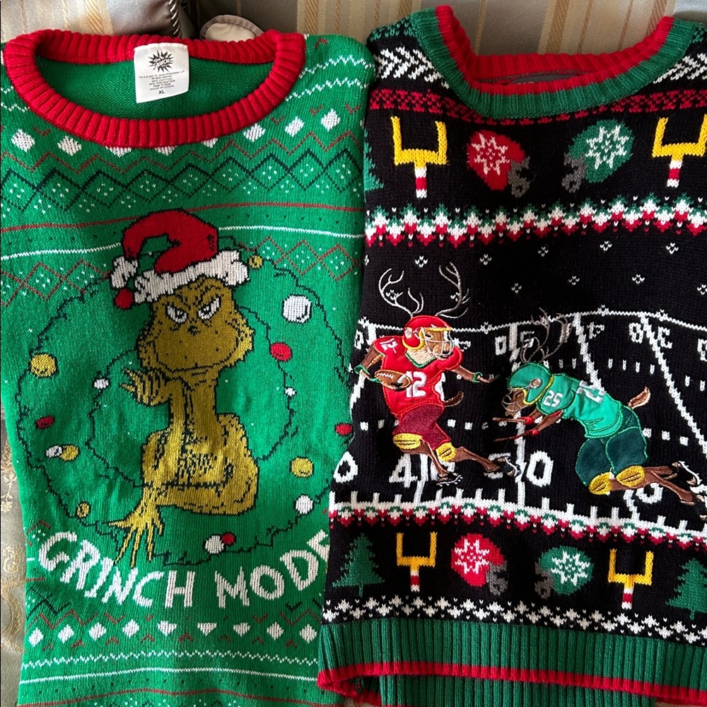 2 Festive (Boy) Christmas Sweaters!